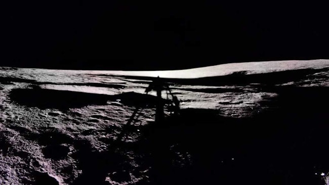 Image of Moon sunset shadow