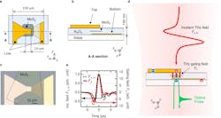 Nanoantenna transforms an incoming terahertz electric field into a vertical ultra-fast gating field in MoS2 Nanoantenna transforms an incoming terahertz electric field into a vertical ultra-fast gating field in MoS2