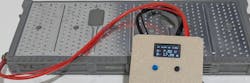 Battery tester with four wires measuring internal resistance of a hybrid battery Battery tester with four wires measuring internal resistance of a hybrid battery