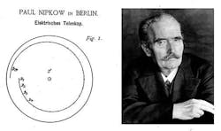 The Nipkow disc used a rotating scanning disk that broke images into lines of light and dark The Nipkow disc used a rotating scanning disk that broke images into lines of light and dark