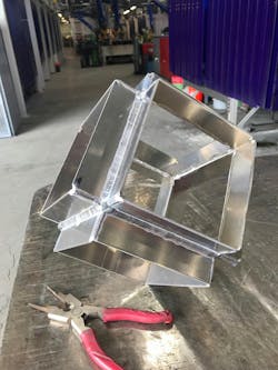 Aluminum TIG corner welds Aluminum TIG corner welds