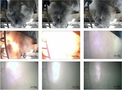 Lithium-ion battery catches fire inside a scooter Lithium-ion battery catches fire inside a scooter