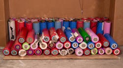 This is a collection of 18650 lithium-ion battery cells, stored very improperly. This is a disaster waiting to happen. This is a collection of 18650 lithium-ion battery cells, stored very improperly. This is a disaster waiting to happen.