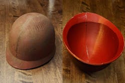 3D-printed Team Fortress 2 'Soldier' helmet 3D-printed Team Fortress 2 'Soldier' helmet