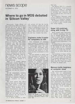 The Electronic Design news piece that originally coined the term “Silicon Valley” The Electronic Design news piece that originally coined the term “Silicon Valley”