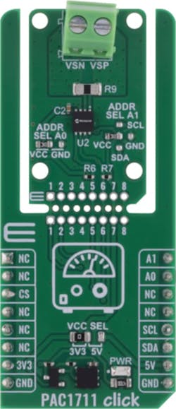 PAC1711-Click evaluation board PAC1711-Click evaluation board