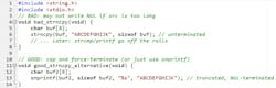 Thinking strncpy is “safe” and then shipping unterminated string errors Thinking strncpy is “safe” and then shipping unterminated string errors