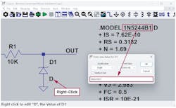 Setting the component symbol value to point to the .MODEL name Setting the component symbol value to point to the .MODEL name