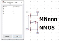 Verifying the pin order of a symbol using the pin table in the symbol editor Verifying the pin order of a symbol using the pin table in the symbol editor