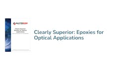 Epoxies for Optical Applications Epoxies for Optical Applications