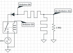 This circuit was used to evaluate samples for volatile memory testing This circuit was used to evaluate samples for volatile memory testing