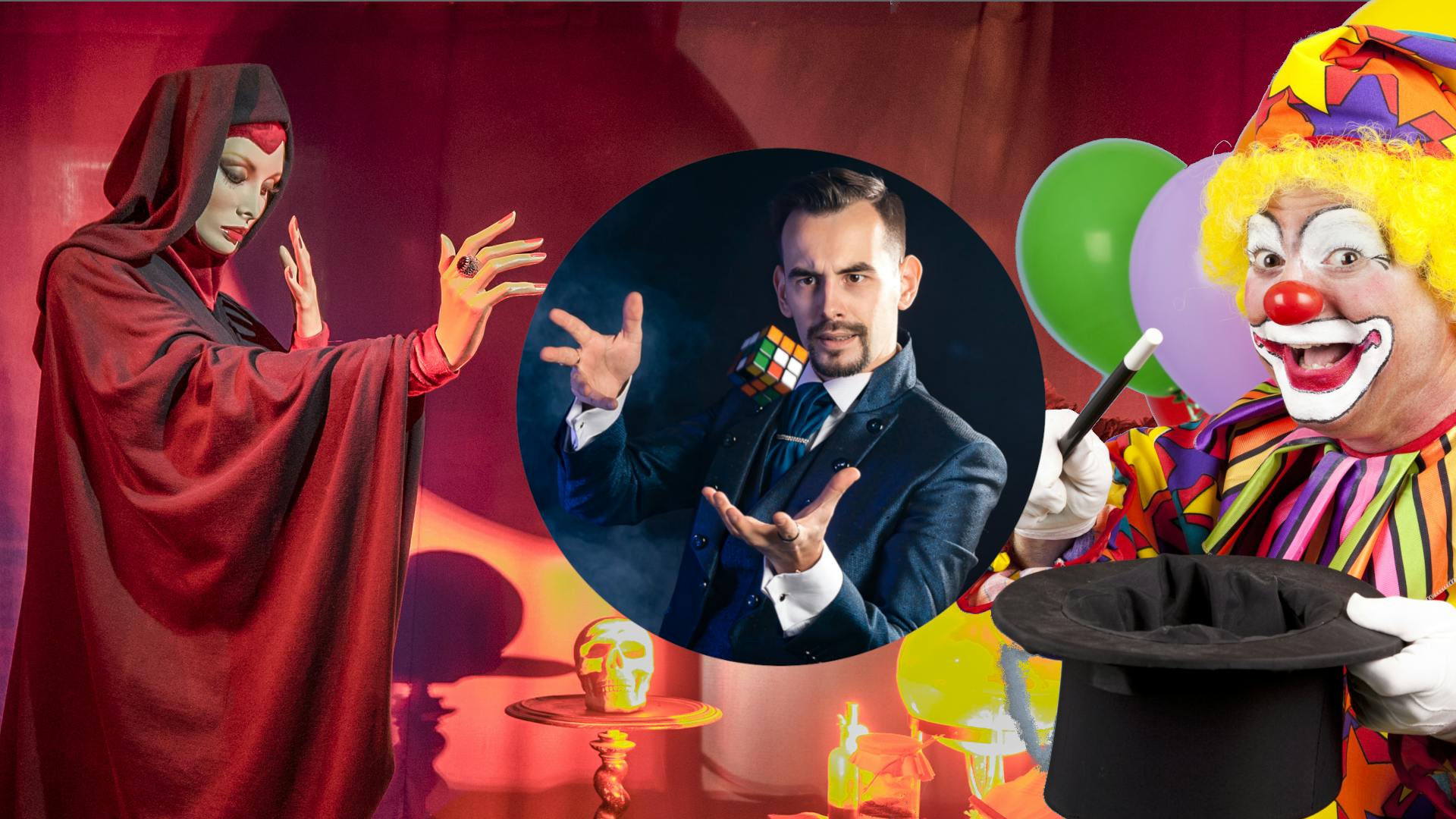 Collage of magicians