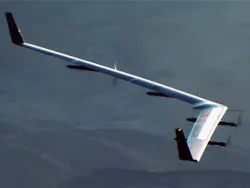 6. Facebook’s “Aquila” internet-beaming drone prototype. 6. Facebook’s “Aquila” internet-beaming drone prototype.
