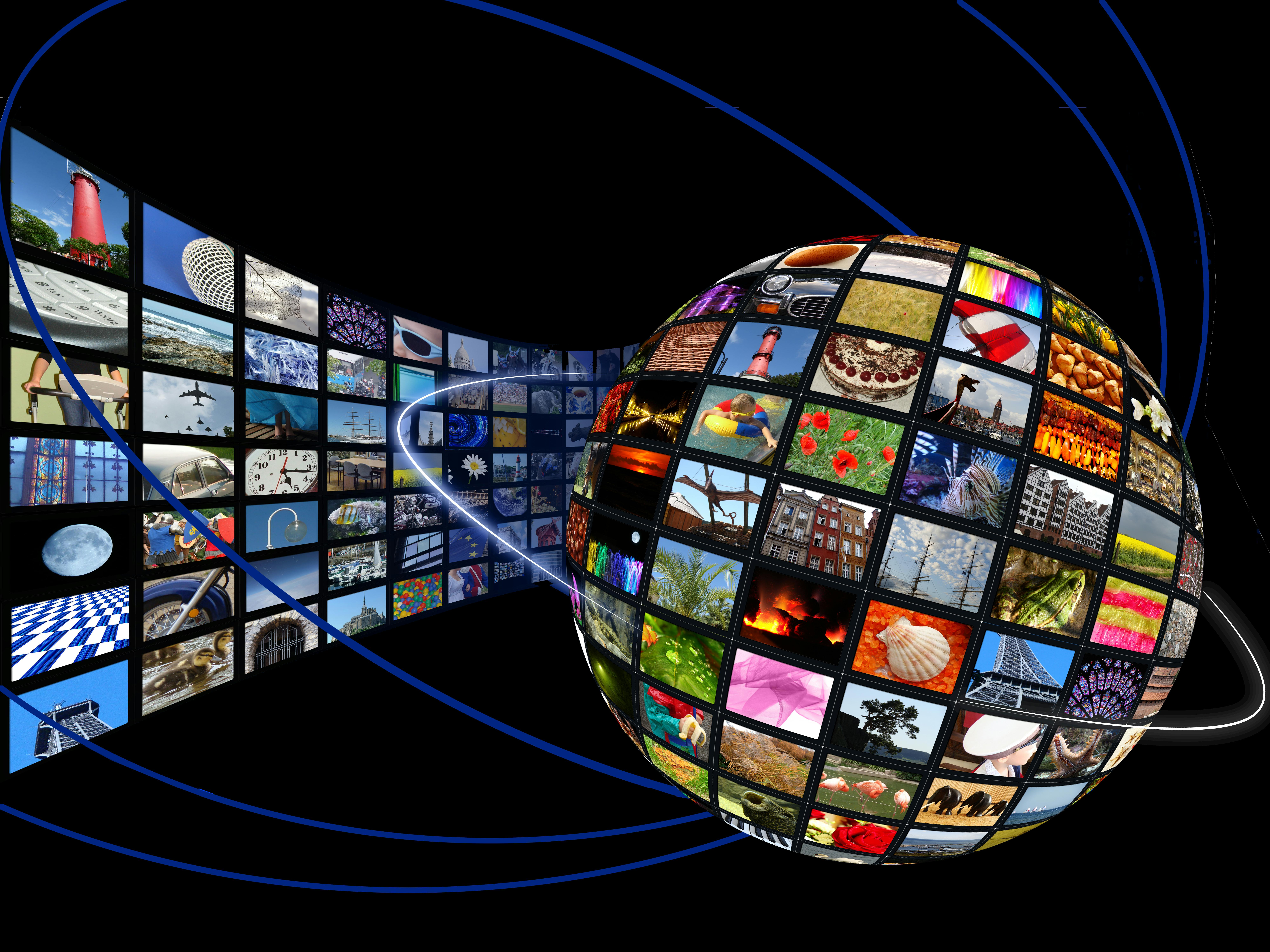 Globe and video wall