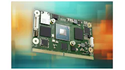 Company: congatec Product: Conga-SMX95/aReady.COM conga-SMX95 Form factor: SMARC 2.1.1 82 × 50 mm CPU: NXP i.MX 95 (up to 6-core Arm Cortex-A55) NPU: Integrated eIQ Neutron NPU (Up to 2 TOPS) GPU: Arm Mali-G310 3D GPU Memory: 16-GB-max LPDDR5 (6,400 MT/s) with inline ECC Storage: 256-GB-max eMMC 5.1 Communication: 2x Gigabit Ethernet (TSN), Optional Wi-Fi 6/BT 5.3 Expansion: 2x PCIe Gen 3.0, 1x SDIO Connection: 2x USB 3.0, 2x USB 2.0, 2x CAN-FD, 2x MIPI-CSI, HDMI 2.0a, optional DisplayPort 1.4, LVDS, 14x GPIOs Company: congatec Product: Conga-SMX95/aReady.COM conga-SMX95 Form factor: SMARC 2.1.1 82 × 50 mm CPU: NXP i.MX 95 (up to 6-core Arm Cortex-A55) NPU: Integrated eIQ Neutron NPU (Up to 2 TOPS) GPU: Arm Mali-G310 3D GPU Memory: 16-GB-max LPDDR5 (6,400 MT/s) with inline ECC Storage: 256-GB-max eMMC 5.1 Communication: 2x Gigabit Ethernet (TSN), Optional Wi-Fi 6/BT 5.3 Expansion: 2x PCIe Gen 3.0, 1x SDIO Connection: 2x USB 3.0, 2x USB 2.0, 2x CAN-FD, 2x MIPI-CSI, HDMI 2.0a, optional DisplayPort 1.4, LVDS, 14x GPIOs