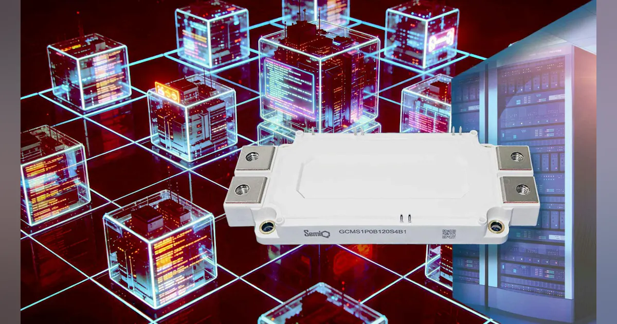 Icebridge Module SemiQ 1,200-V SiC Half-Bridge Modules Offer Easy Upgrade Path for IGBT ...