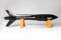 Image showing the world’s first high-altitude balloon drone that operates in the stratosphere for military applications. (Image Credit: CNW Group/Landing Zones Canada Inc.)