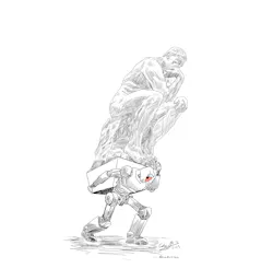 I hand-drew this cartoon - no AI involved. I hand-drew this cartoon - no AI involved.
