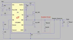 Snubber circuit in a typical power-supply design Snubber circuit in a typical power-supply design