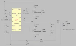 Schematic with a snubber circuit Schematic with a snubber circuit