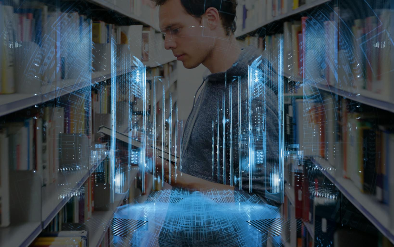 Reading library book