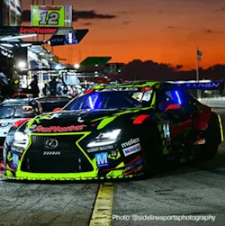 Courtesy of Mouser Electronics, Inc. Mouser Sponsored the Vasser Sullivan Lexus Racing team