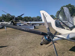 Each of the Axe’s four rotors is driven by a dual-redundant electric motor