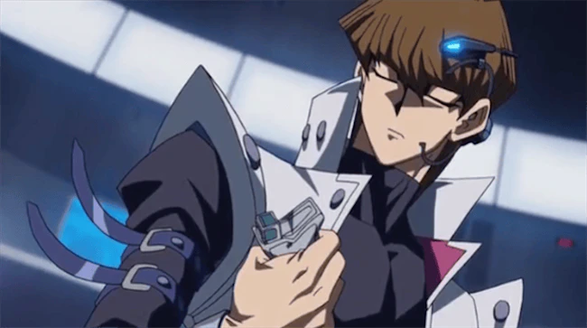 Seto Kaiba crushing &ldquo;the water bottle.&rdquo; (via a screenshot from the whole film that's posted on YouTube)