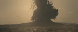 Image from the documentary showing the erruption's beginnings.