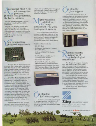 The Zilog Z80 First Appeared in Electronic Design … When