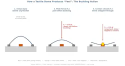 How a tactile dome produces feel