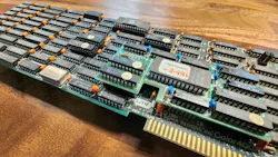 This is a Sigma Designs Color400 ISA graphics card. I kept it because I feel like it’s a work of art. I also thought, if any of those chips stopped working, the whole thing is cooked. Could I 3D-print new ones in the future?