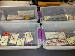 Some breadboard projects I kept in bins for years. Most don't work, and they never moved!