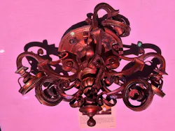 Genuine chandelier salvaged from the wreck of the Titanic