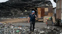 Kenny McGee, CEO of Component Sense, pictured at the e-waste dump in Agbogbloshie, Ghana