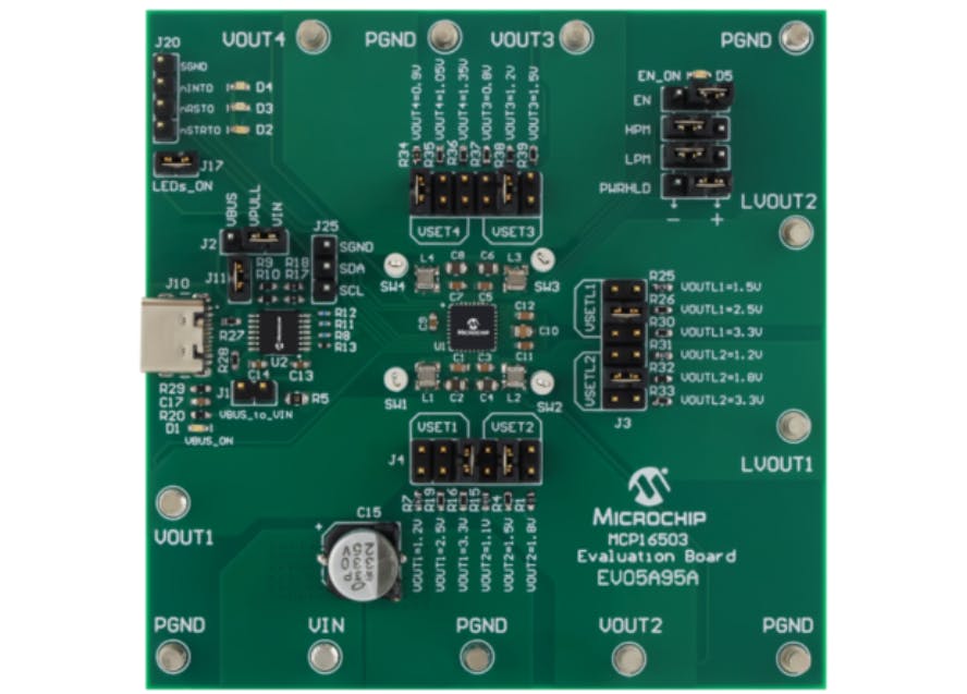 Microchip Technology MCP16503 (EV05A95A) Evaluation Board