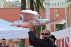 Figure 2. Festo Smartbird - human as landing gear and for scale