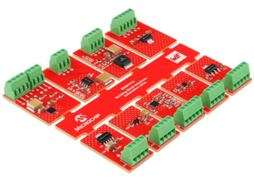 Microchip Technology Building Block Solutions - Automotive LDOs Board