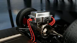 TMCS2100-Q1 multi-axial, coreless Hall-effect current sensor in a typical installation