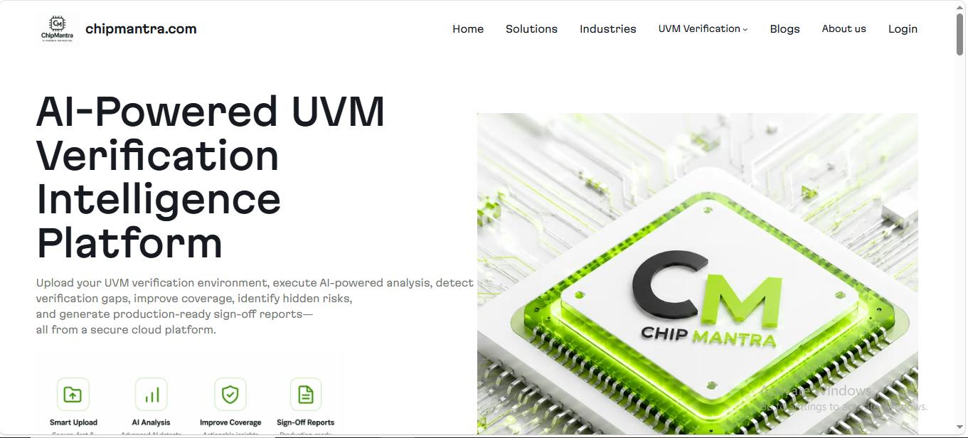 ChipMantra AI-Powered UVM Verification Platform