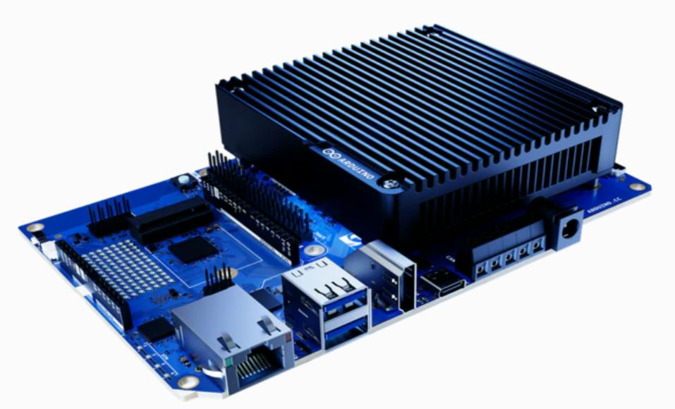 Figure 1: The Arduino VENTUNO Q is purpose-built for robotics and physical actuation, empowering developers to build fully offline, low‑latency intelligent systems that can see, understand, and interact with the physical world without relying on cloud computing. (Source: Mouser)